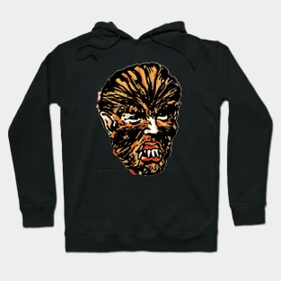 Vintage Werewolf Comic Book Backpages Hoodie